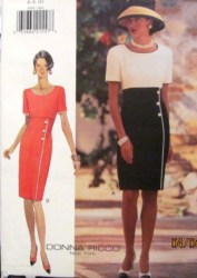 3994 SHORTER EMPIRE SS DRESS PATTERN 6-10, 12-16,18-22