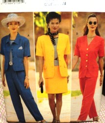 4007 UNLINED SS-LS JACKET LENGTHS,SKIRT, PANTS PATTERN 6-10