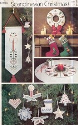 4011 SCANDINAVIA XMAS WALL HANG,, ORNAMENTS, STOCKINGS PATTERN