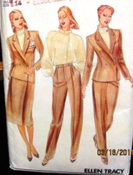 4017 70S 2 BREASTED JACKET,BLOUSE,A-SKIRT,PANTS PATTERN 14