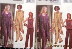 4022 EZ LONG SHAPED JACKET, PANTS,TOP PATTERN 8-22 3 SZS