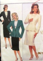 4046 FLARE LINED HIP JACKET,SKIRT,BLOUSE PATTERN 8-12