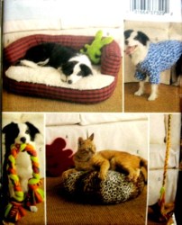 4048 PET CAT DOG TOYS,BEAN BAG/BOLSTER BEDS,COAT PATTERN