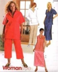 4053 MCCALLS TOP, SKIRT, PANTS LENGTHS COORDINATES PATTERN 18-24W, 26-32W