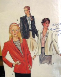4057 70s LINED COLLAR 1 BUTTON OR NOT JACKET PATTERN 6-10