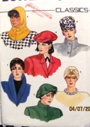 4065 TURBAN, HOOD, BERET, PILLBOX HAT PATTERN S-LG