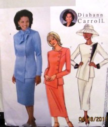 4081 Butterick  LONGER SHAPED JACKET, SKIRT LENGTHS PATTERN  8-12 or 14-18,20-24 choice uncut