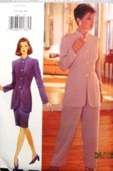 4086 EZ LONG JACKET,TAPER SKIRT,PANTS PATTERN 6-22 3 SZS