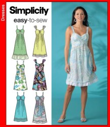 4119 EZ EMPIRE STRAPPY BRA SUNDRESS LENGTHS PATTERN 6-14,14-22