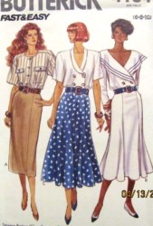 4134 STRAIGHT-FLARE LONGER SKIRT LENGTHS 89 EZ PATTERN  6-10