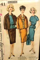4141 Simplicity SLENDERETTE JACKET, SKIRT, OVERBLOUSE PROPORTION PATTERN 16 or 18 choice