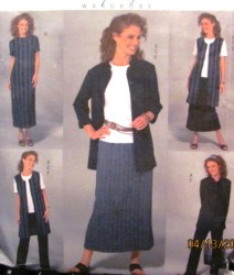 4142 EZ JACKET,VEST,SS TOP,LONG DRESS,BOTTOMS PATTERN 8-12,14-18