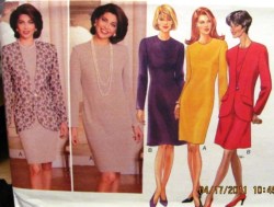 4149 Butterick EZ UNLINED LONG JACKET, LS STRT- A- DRESS PATTERN 6-10, 12-16, 18-22 choice uncut