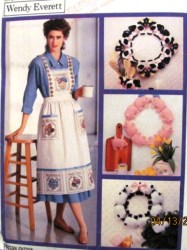 4164 17-22'' COW, PIG, SHEEP WREATH, APRON, JACKET ONE SZ PATTERN