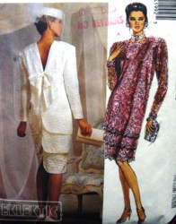 4199 LOWER 3 TIER OR SCALLOPED STRAIGHT DRESS PATTERN 10, 8