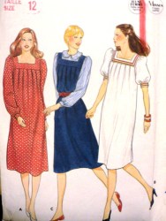 4201 LOOSE SQ NECK SAILOR DRESS SLVS OR NOT PATTERN 12