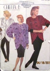 4227 1986 TULIP BUTTON LS TOP,SKIRT,PANTS PATTERN 14-18