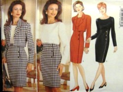 4233 EZ LINED SHORT JACKET,EMPIRE MOCK WRAP DRESS PATTERN 6-10