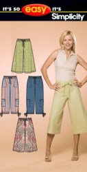 4234 EZ CROPPED PANTS, FLARES, GAUCHOS PATTERN 8-18