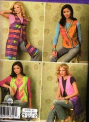 4239 VARIETY OF FUN VESTS LENGTHS PATTERN XS-XL