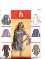4240 MCCALLS EZ FUN TUNICS, TOPS, FRINGE, FLOUNCE PATTERN 6-12,8-14,12-18