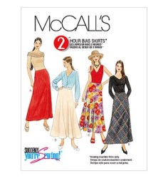 4258 MCCALLS 2 HR LONG BIAS SKIRT CONTOUR OR NOT PATTERN 12-18, 8-14, 4-10 CHOICE UNCUT