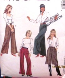 4259 CULOTTES, WIDE LEG PANTS,CUFFS OR NOT PATTERN 6-12,16-22