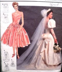 4285 BURDA DROP WST BRIDES/ MAID GOWN LENGTHS PATTERN 10-20
