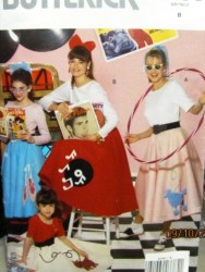 4286 KNIT TOP, POODLE FLARE SKIRT PATTERN 5-14 GIRL, MS 6-18
