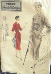 4294 DESIGNER VOG 52 SHAPED DRESS DETACH NECKBAND PATTERN 14 32