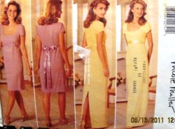 4297 EZ EMPIRE SS DRESS LENGTHS,BELT PATTERN 6-10,18-22