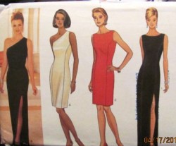 4300 EZ SLVLSS/1 SHLDER TAPER DRESS LENGTHS PATTERN 6-12,14-18