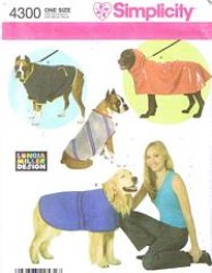 4300 EXTRA LARGE DOG COATS HOODIE OR NOT 19-23'' PATTERN 47-71 LB