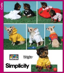 4325 XTRA SMALL DOG BRIDAL PARTY, RAINCOAT, PJS, T-SHIRT PATTERN