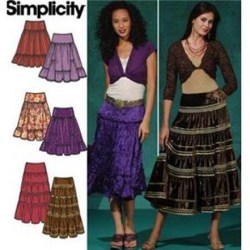 4331 LO RISER TIER GYPSY SKIRTS LENGTHS PATTERN 6-14,14-22