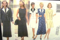 4334 SS-LS COLLAR JACKET,SLVLSS DRESS LENGTHS PATTERN 14-18