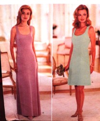 4337 CLOSE FIT EMPIRE SLVLSS FLARE DRESS LENGTHS PATTERN 6-16