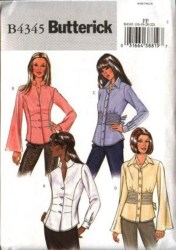 4345 COLLAR TUCK/TIED OR NOT SHIRTS PATTERN 8-14,16-22