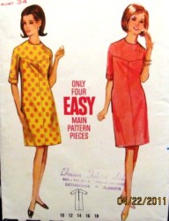 4360 60S SLIM YOKE EZ DRESS PATTERN 14 34