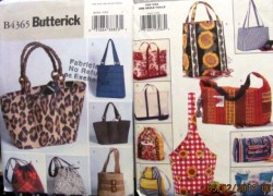 4365 2 SHAPED SIZES PURSES,BAGS, 9 TOTES,HANDBAGS PATTERNS