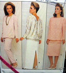 4369 BLOUSON TUCK TOP, SKIRT LENGTHS, PANTS PATTERN 14-18,20-24