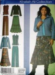 4375 LO RISE FLOUNCE SKIRT,PANTS,JACKET,VEST PATTERN 10-18,20-28