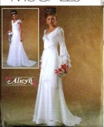4379 MCCALLS BRIDES/ MAID FLOUNCE LAYER OVERSKIRT GOWN PATTERN 6-12,10-16