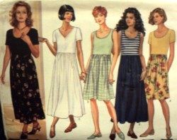 4388 EZ EMPIRE FLARE SLVS OR NOT DRESS LENGTHS PATTERN 6-10