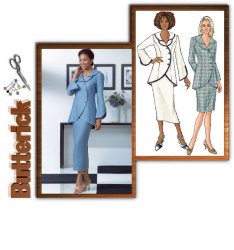 4388 UNLINED LONG SHAPED JACKET,SKIRT LENGTHS PATTERN 8-14,16-22