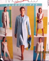 4394 OPEN JACKET LENGTHS,TOP,DRESS,PANTS PATTERN 8-14,12-18