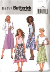 4397 SO EZ LONGER YOKE SKIRT,OVERSKIRT PATTERN 6-20