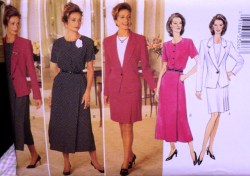 4397 LINED PANEL JACKET,SS TOP,SKIRT LENGTHS PATTERN 18-22
