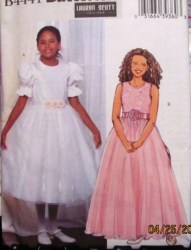 4441 GIRL FORMAL BALLERINA/ LONG DRESS, OVRSKIRT PATTERN 7-12-16