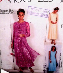 4448 UNLINED SHEER DUSTER,JACKET,SLVLSS DRESS PATTERN 16-22